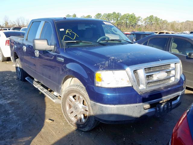 1FTRW12W77KC31795 - 2007 FORD F150 SUPER BLUE photo 1