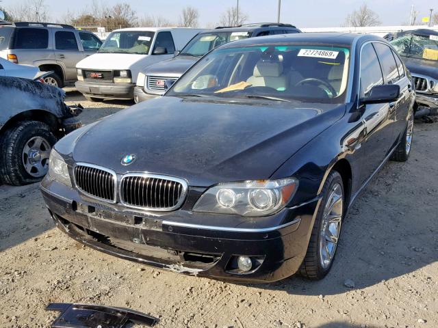 WBAHN83538DT80320 - 2008 BMW 750 LI BLUE photo 2