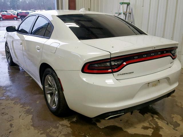 2C3CDXHGXGH286056 - 2016 DODGE CHARGER SX WHITE photo 3