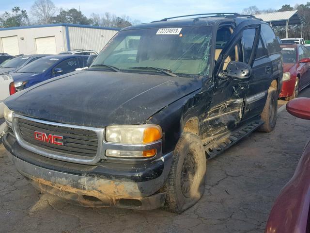 1GKEC13Z02R273648 - 2002 GMC YUKON BLACK photo 2