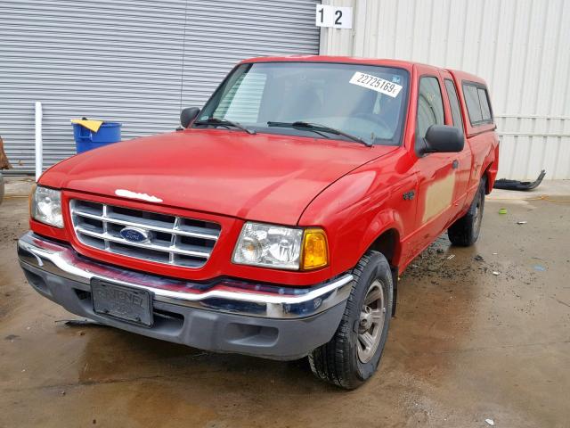 1FTYR14UX2TA22889 - 2002 FORD RANGER SUP RED photo 2