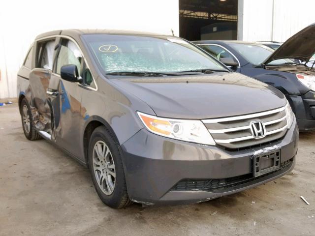 5FNRL5H49CB017856 - 2012 HONDA ODYSSEY EX GRAY photo 1