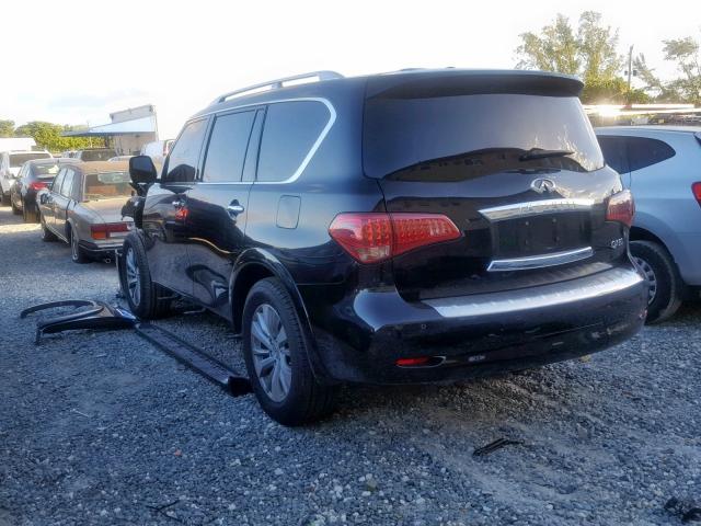 JN8AZ2NF8G9610287 - 2016 INFINITI QX80 BLACK photo 3