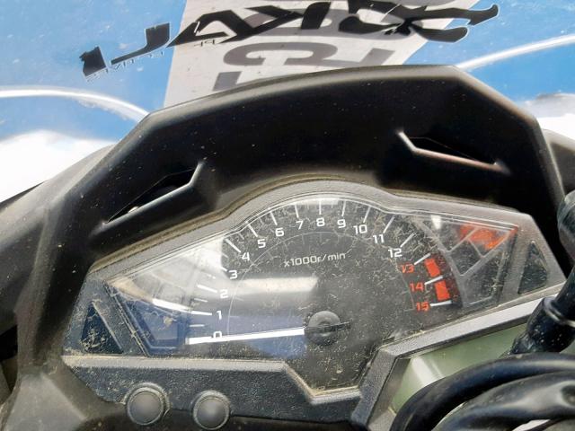 JKAEX8B1XEA008785 - 2014 KAWASAKI EX300 B WHITE photo 8