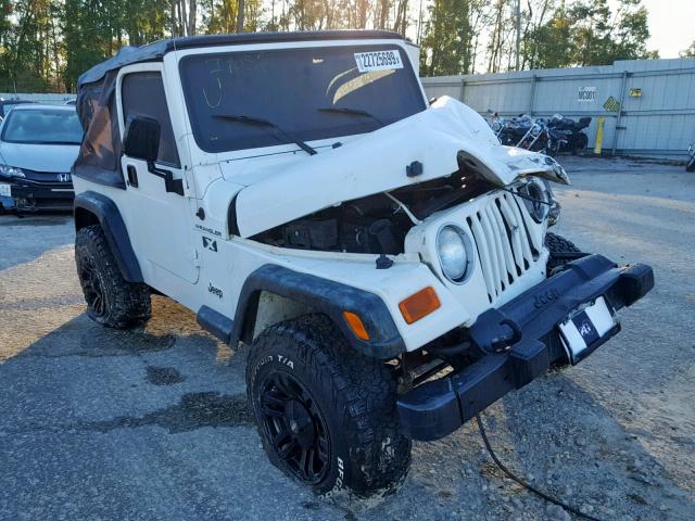 1J4FA39S82P750487 - 2002 JEEP WRANGLER / WHITE photo 1