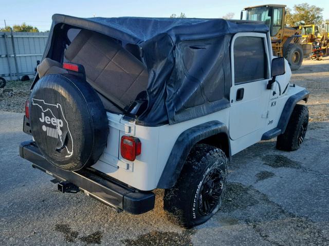 1J4FA39S82P750487 - 2002 JEEP WRANGLER / WHITE photo 4