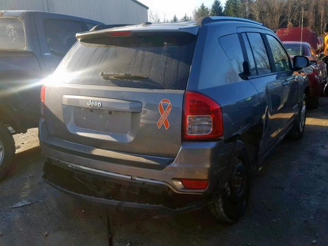 1C4NJDBB3CD559158 - 2012 JEEP COMPASS SP ვერცხლისფერი ფოტო 4