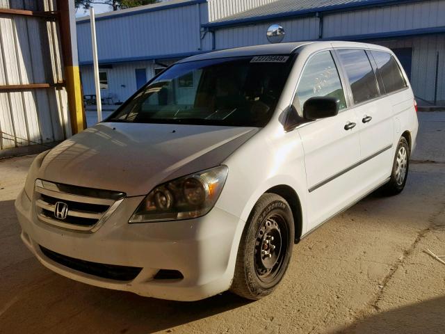 5FNRL38295B107336 - 2005 HONDA ODYSSEY LX WHITE photo 2