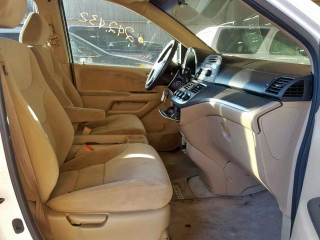 5FNRL38295B107336 - 2005 HONDA ODYSSEY LX WHITE photo 5