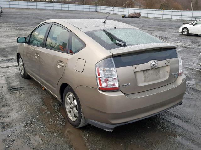 JTDKB20U153058495 - 2005 TOYOTA PRIUS GOLD photo 3