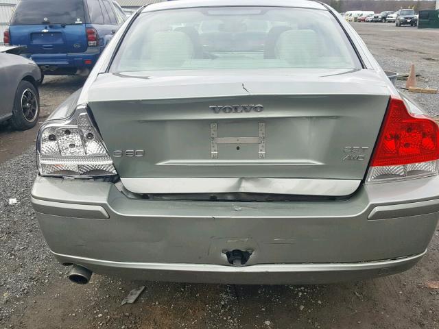 YV1RH592X82684759 - 2008 VOLVO S60 2.5T GREEN photo 9