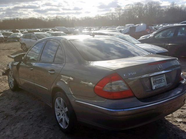 WDBUF56X68B222137 - 2008 MERCEDES-BENZ E 350 GRAY photo 3