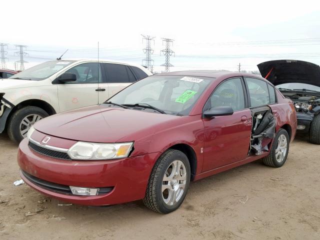 1G8AL52F84Z167826 - 2004 SATURN ION LEVEL MAROON photo 2