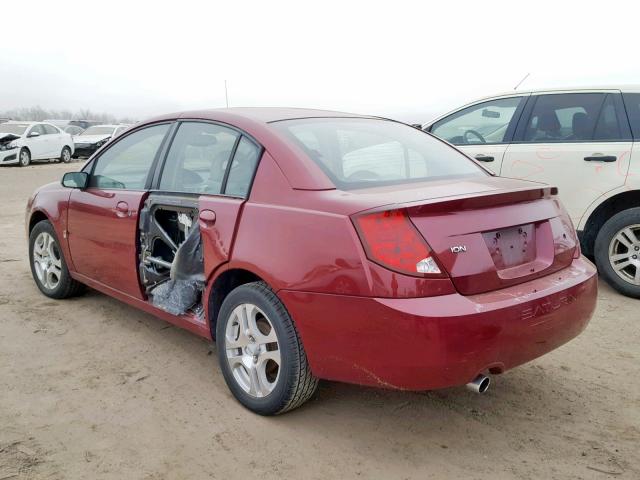 1G8AL52F84Z167826 - 2004 SATURN ION LEVEL MAROON photo 3