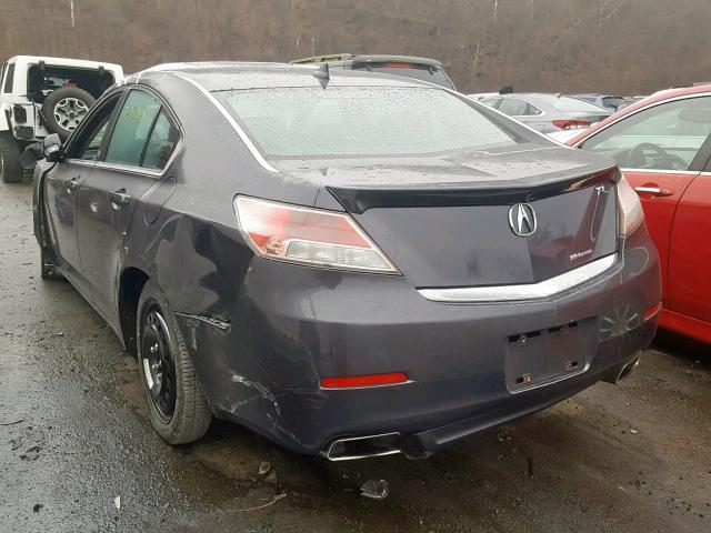 19UUA9F57EA000134 - 2014 ACURA TL TECH GRAY photo 3