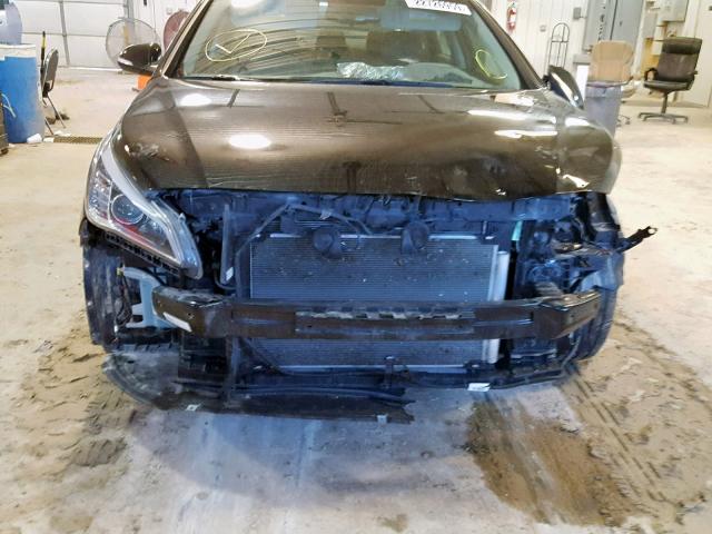 5NPE34AF5HH437594 - 2017 HYUNDAI SONATA SPO BLACK photo 9