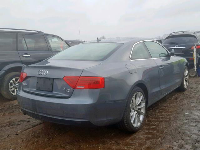 WAULFAFR1EA066353 - 2014 AUDI A5 PREMIUM GRAY photo 4