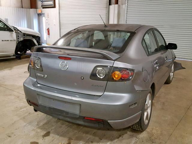 JM1BK123851242973 - 2005 MAZDA 3 S GRAY photo 4