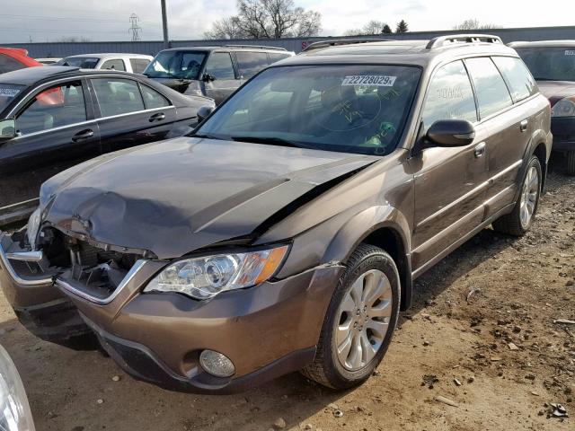 4S4BP86C684332531 - 2008 SUBARU OUTBACK 3. BROWN photo 2