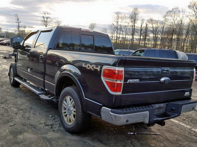 1FTFW1EF2BFA18026 - 2011 FORD F150 SUPER BLACK photo 3