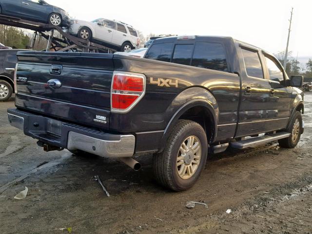 1FTFW1EF2BFA18026 - 2011 FORD F150 SUPER BLACK photo 4