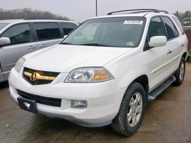 2HNYD18806H535948 - 2006 ACURA MDX TOURIN WHITE photo 2