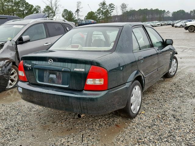 JM1BJ225830185798 - 2003 MAZDA PROTEGE DX GREEN photo 4