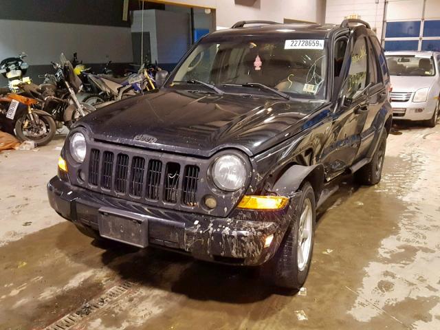 1J4GL58K85W501306 - 2005 JEEP LIBERTY LI BLACK photo 2