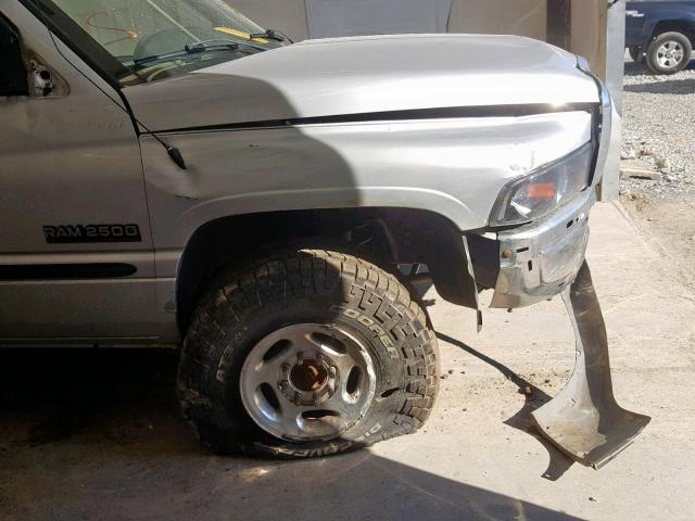 3B7KF23741G751949 - 2001 DODGE RAM 2500 SILVER photo 9