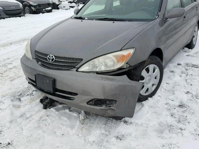 JTDBE32K420082392 - 2002 TOYOTA CAMRY LE GRAY photo 9