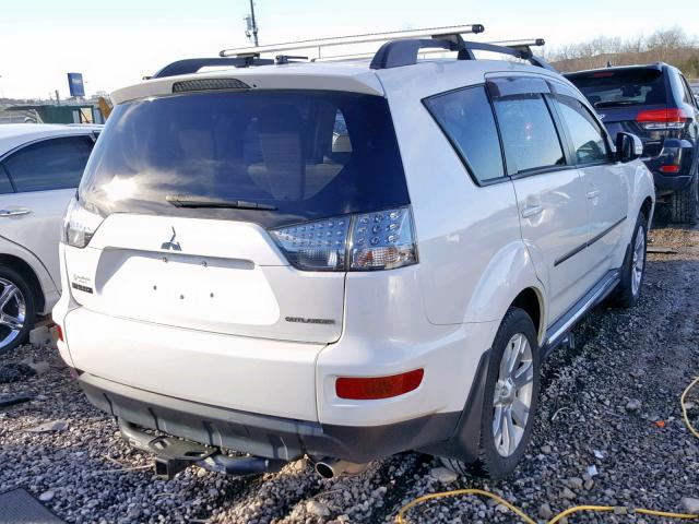 JA4AS3AW5DU012687 - 2013 MITSUBISHI OUTLANDER WHITE photo 4