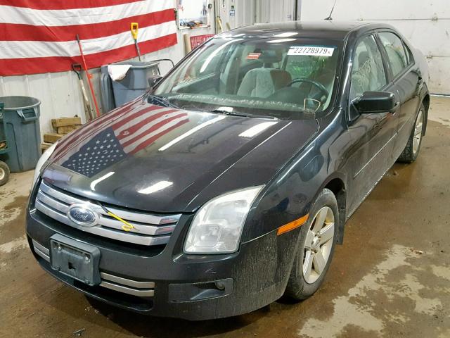 3FAHP07Z29R114474 - 2009 FORD FUSION SE BLACK photo 2