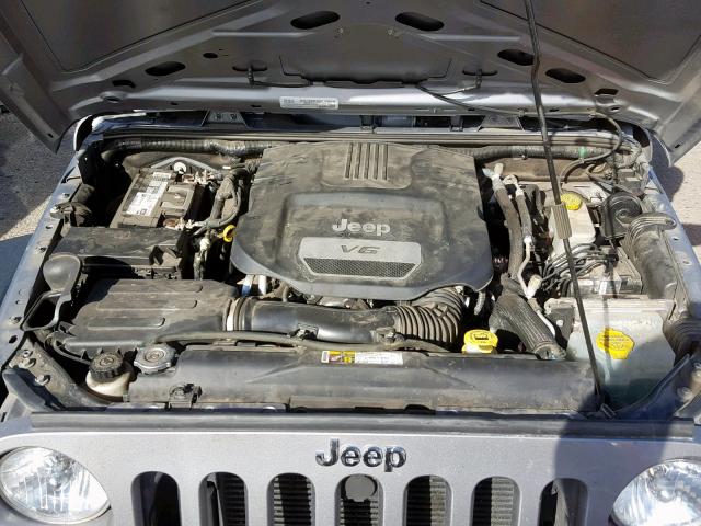 1C4AJWAG8FL627326 - 2015 JEEP WRANGLER S SILVER photo 7