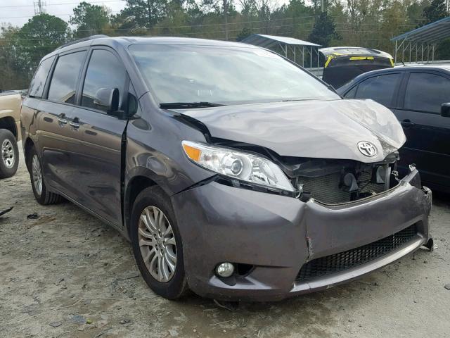 5TDYK3DC5GS709243 - 2016 TOYOTA SIENNA XLE CHARCOAL photo 1