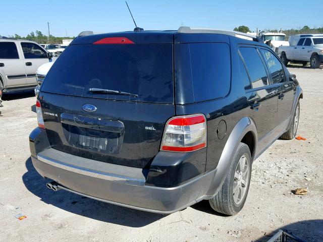 1FMDK02W48GA40660 - 2008 FORD TAURUS X S BLACK photo 4