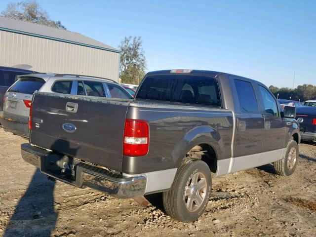 1FTRW12W25KC14996 - 2005 FORD F150 SUPER GRAY photo 4