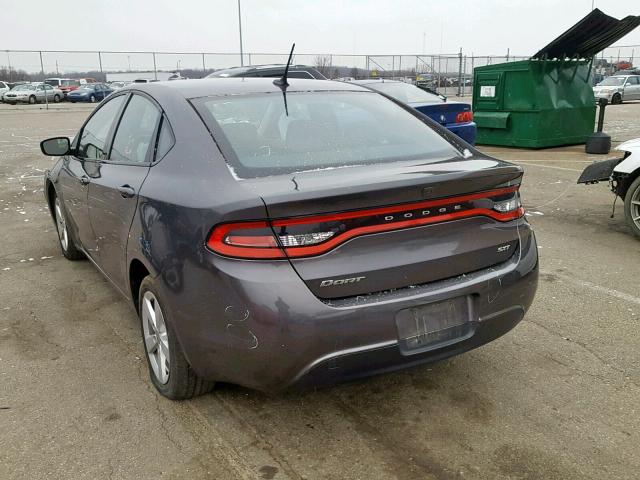 1C3CDFBB9FD276539 - 2015 DODGE DART SXT GRAY photo 3