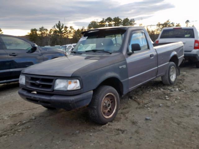 1FTCR10U4TTA27104 - 1996 FORD RANGER GRAY photo 2