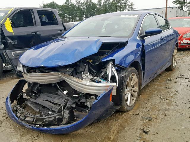 1C3CCCAB0GN106990 - 2016 CHRYSLER 200 LIMITE BLUE photo 2