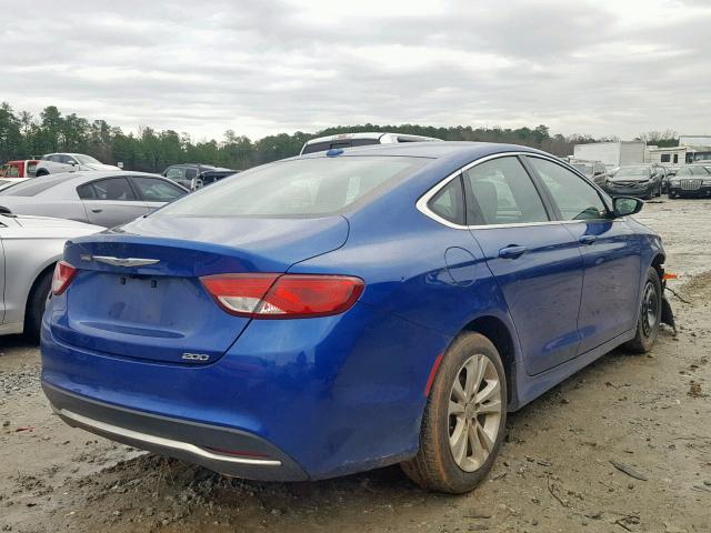 1C3CCCAB0GN106990 - 2016 CHRYSLER 200 LIMITE BLUE photo 4