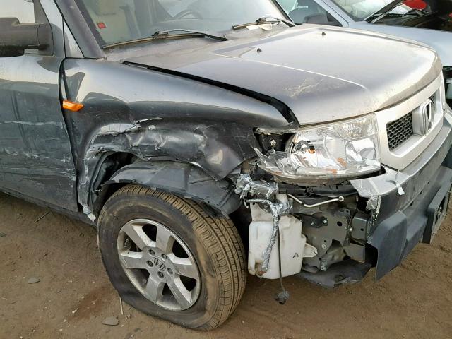 5J6YH2H79BL004973 - 2011 HONDA ELEMENT EX GRAY photo 9