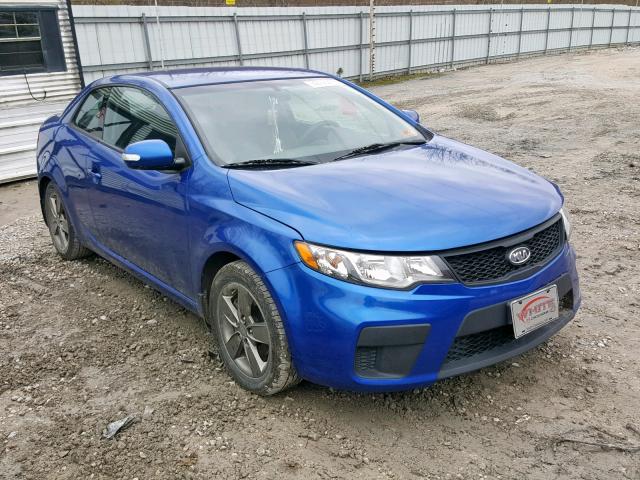 KNAFU6A24A5165598 - 2010 KIA FORTE EX BLUE photo 1