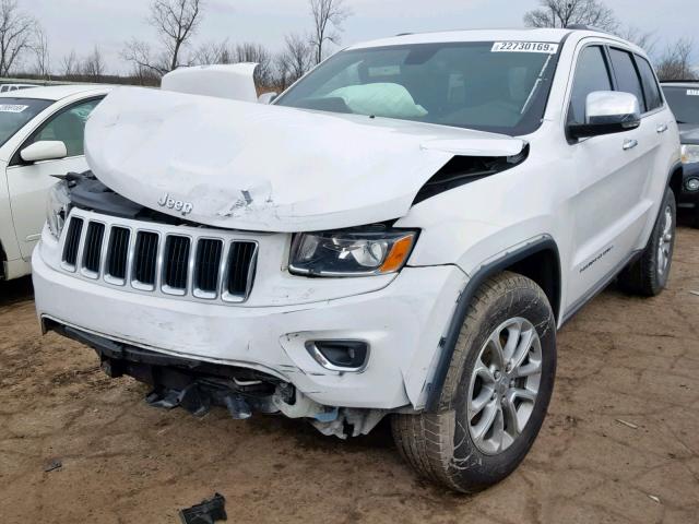 1C4RJFBG3EC128238 - 2014 JEEP GRAND CHER WHITE photo 2