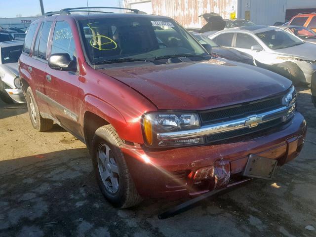 1GNDT13S942363233 - 2004 CHEVROLET TRAILBLAZE BURGUNDY photo 1