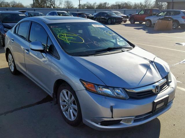 19XFB2F98CE035046 - 2012 HONDA CIVIC EXL GRAY photo 1