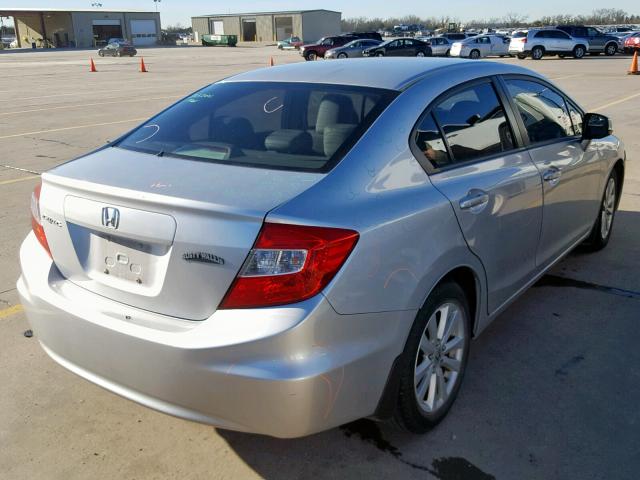 19XFB2F98CE035046 - 2012 HONDA CIVIC EXL GRAY photo 4