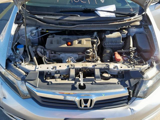 19XFB2F98CE035046 - 2012 HONDA CIVIC EXL GRAY photo 7