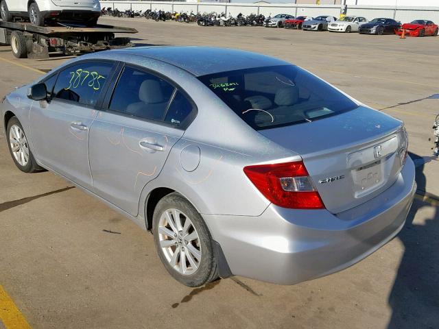 19XFB2F98CE035046 - 2012 HONDA CIVIC EXL GRAY photo 9