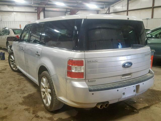 2FMGK5DC9BBD01745 - 2011 FORD FLEX LIMIT SILVER photo 3