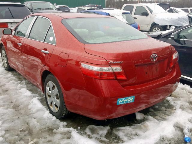 4T4BE46K79R073559 - 2009 TOYOTA CAMRY BASE RED photo 3